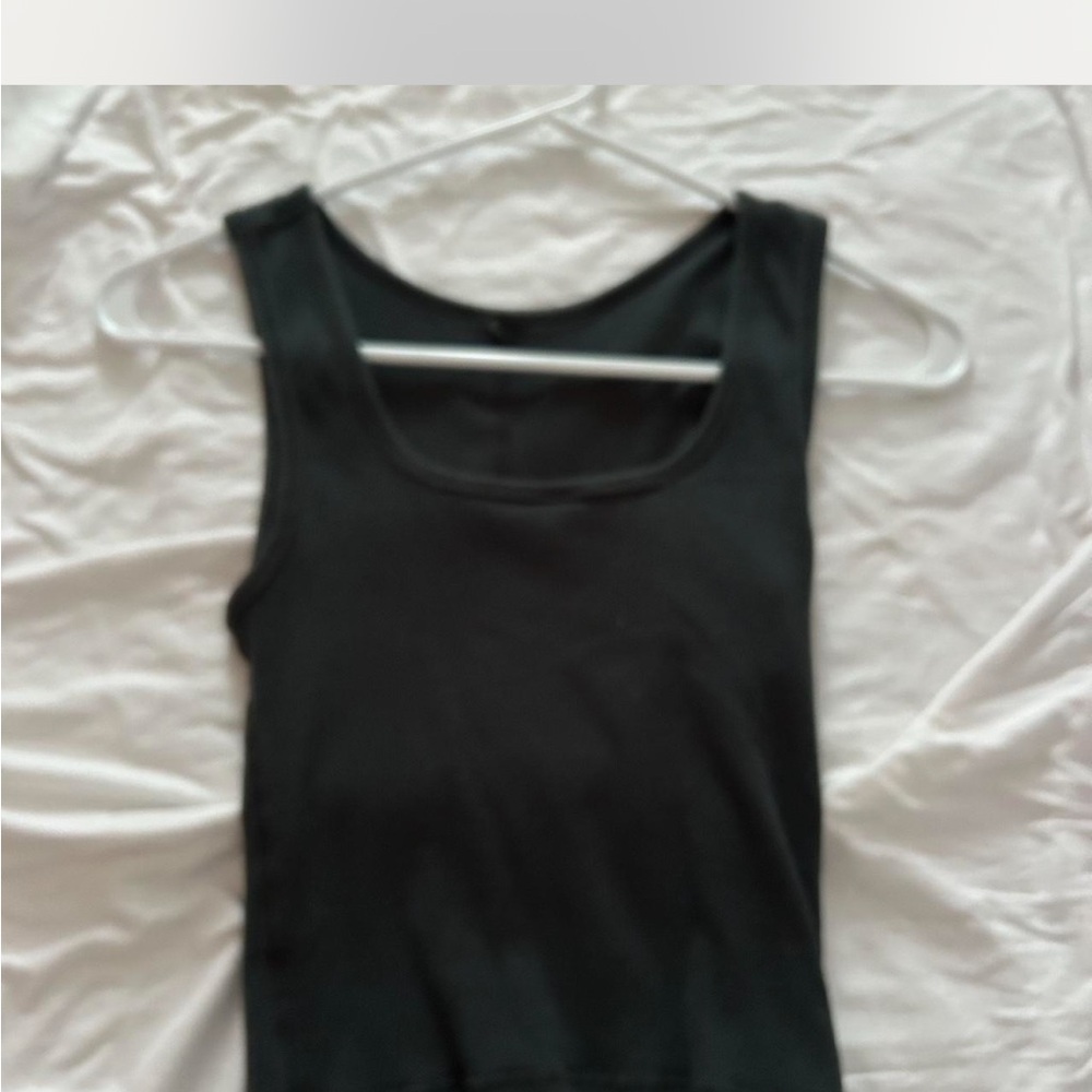 SKIMS Black Crop Top
